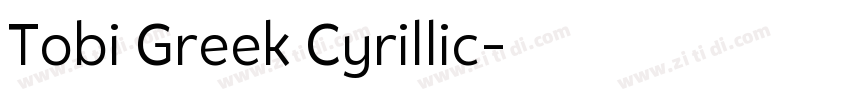 Tobi Greek Cyrillic字体转换